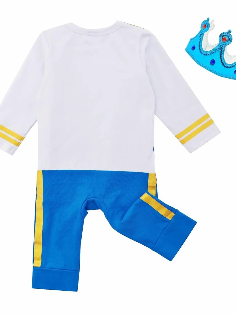 Prince Costume One-Piece Romper with Crown